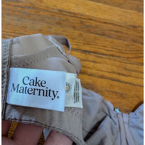 Cake Maternity TimTams Flexi-wire Nursing Bra In Taupe Polka Dot Infant Size 32H - Picture 5 of 6